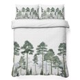 thumbnail image 1 of Queen Quilt Set 90''x96'', Green Botanical Lightweight Summer Bedspread Coverlet Set with 2 Pillow Shams, Watercolor Tree Breathable All Season Quilt Bedding for Bedroom/Guest Room, 1 of 9