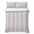 thumbnail image 1 of Queen Quilt Set 90''x96'', Grey Beige Geometric Lightweight Summer Bedspread Coverlet Set with 2 Pillow Shams, Modern Abstract Art Striped Breathable All Season Quilt Bedding for Bedroom/Guest Room, 1 of 9