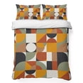 thumbnail image 1 of Queen Quilt Set 90''x96'', Luxurious Lightweight Bedspread Coverlet with 2 Pillow Shams, Abstract Middle Century European American Colors Breathable All Season Quilt Bedding for Bedroom/Guest Room, 1 of 9