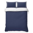thumbnail image 1 of Queen Quilt Set 90''x96'', Pure Dark Blue Lightweight Summer Bedspread Coverlet Set with 2 Pillow Shams, Simple Solid Color Breathable All Season Quilt Bedding for Bedroom/Guest Room, 1 of 9