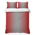 thumbnail image 1 of Queen Quilt Set 90''x96'', Red Grey Ombre Lightweight Summer Bedspread Coverlet Set with 2 Pillow Shams, Modern Gradient Abstract Art Breathable All Season Quilt Bedding for Bedroom/Guest Room, 1 of 9