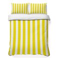 thumbnail image 1 of Queen Quilt Set 90''x96'', Yellow Striped Lightweight Bedspread Coverlet Set with 2 Pillow Shams, Modern Farmhouse Yellow White Stripes Breathable All Season Quilt Bedding for Bedroom/Guest Room, 1 of 9