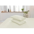 thumbnail image 1 of Queen Rayon Made From Bamboo Sheet Set - Softer Than Cotton Queen Size - Wrinkle Free - 16" Deep Pockets - 4 Piece - 1 Fitted Sheet, 1 Flat, 2 Pillowcases Queen Ivory, 1 of 3