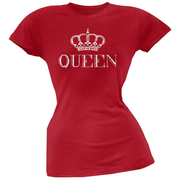 Queen Red Soft Juniors T-Shirt - Small