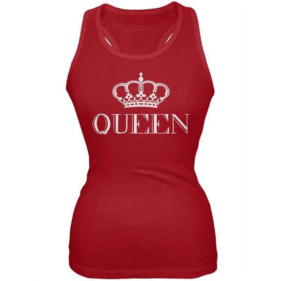 Queen Red Soft Juniors Tank Top - Small