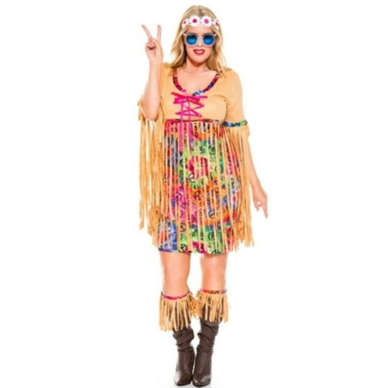 Queen Retro Hipster Costume Music Legs 70806Q Multi Color - Walmart.com