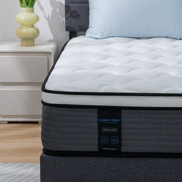 Queen Rose 12-Inch Firm Pillow Top Hybrid Mattress, Queen