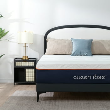 Queen Rose 12 inch Full Size Last Foam Memory Foam Mattress in a Box, Medium Firm