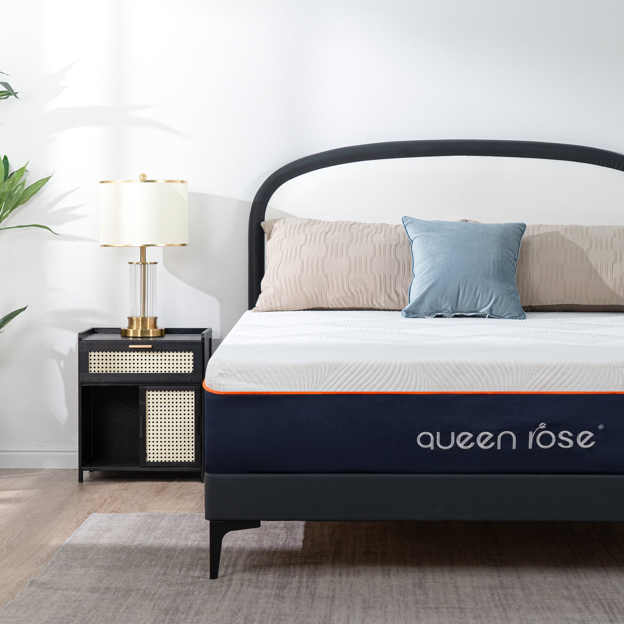 Queen Rose 12 inch Twin Size Last Foam Memory Foam Mattress in a Box ...