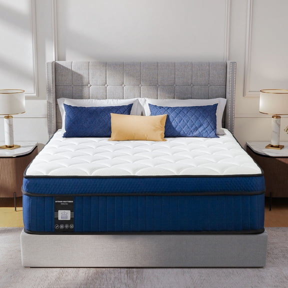 Queen Rose 14 Inch Medium Hybrid Mattress - Twin Size