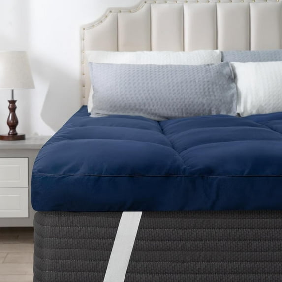 Queen Rose Mattress Topper California-King Cooling Plush Pillow Top Mattress Pad/Bed Topper, Hotel Quality Down Alternative Pillow Topper with Elastic band