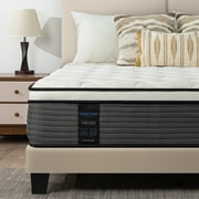 Queen Rose Queen Size 14 Inch Hybrid Mattress in a Box, Pocket Coils & Memory Foam, Medium Firm Pillow Top