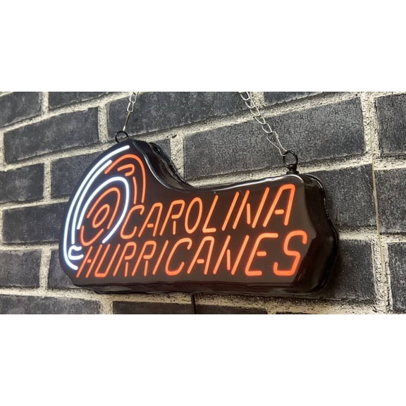 Queen Sense 10" Custom Vivid For Carolinas Sports League Hurricanes LED Sign Neon Sign Light Lamp Wall Decor Party Gift Home Beer Pub Bar Artwork 110CHTL-NLED