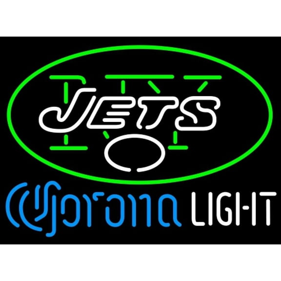 Queen Sense 10" Vivid Coronas Light For New Yorks Sports Team Jets LED Neon Sign Light Lamp Durable Super Bright STSZLED261