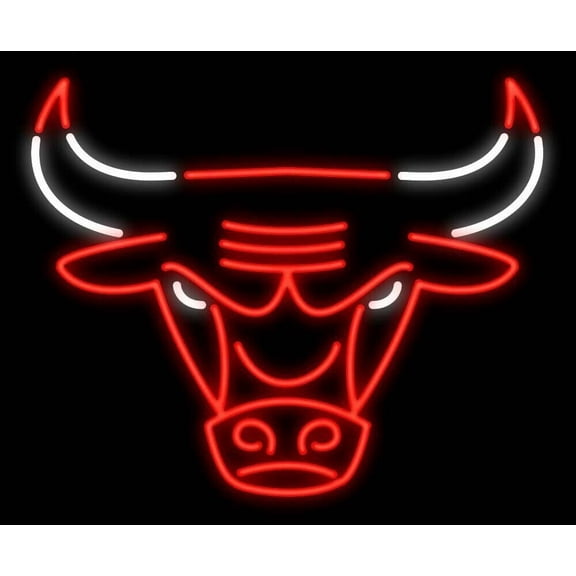 Queen Sense 10" Vivid For Chicagos Sports Team Bulls LED Sign Neon Sign Light Lamp Party Gift Wall Decor STSZLED881
