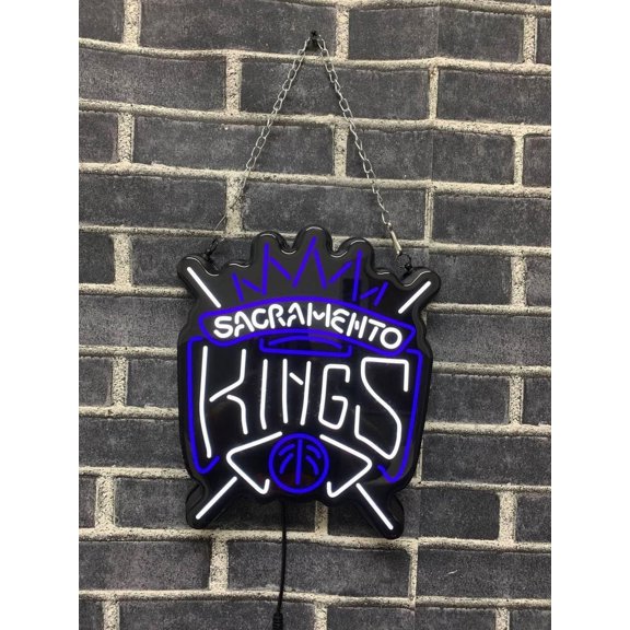 Queen Sense 10" Vivid For Sacramentos Sports Team Kings LED Sign Neon Sign Light Lamp Party Gift Wall Decor STSZLED943