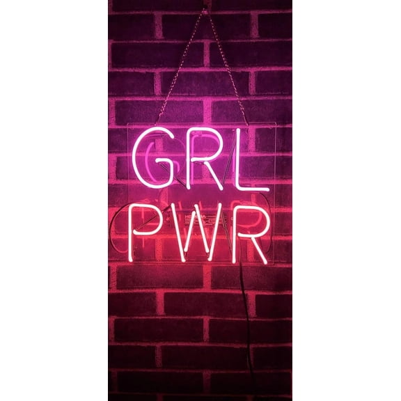 Queen Sense 11"x11" Custom GRL PWR Neon Sign Man Cave Beer Pub Bar Artwork Handmade Wall Decor Gift Neon Light 112GPA