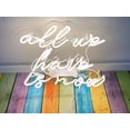 thumbnail image 1 of Queen Sense 14" All We Have Is Now Neon Sign Acrylic Man Cave Beer Pub Bar Artwork Handmade Wall Decor Gift Neon Light 114AWHINV2WWA, 1 of 4