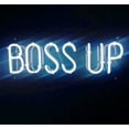 thumbnail image 1 of Queen Sense 14" Boss Up Neon Sign Acrylic Man Cave Beer Pub Bar Artwork Handmade Wall Decor Gift Neon Light WACR631, 1 of 4