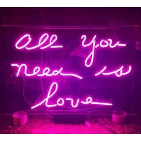 Queen Sense 14" Custom All You Need Is Love Neon Sign Man Cave Beer Pub Bar Artwork Handmade Wall Decor Gift Neon Light 114ALPPA