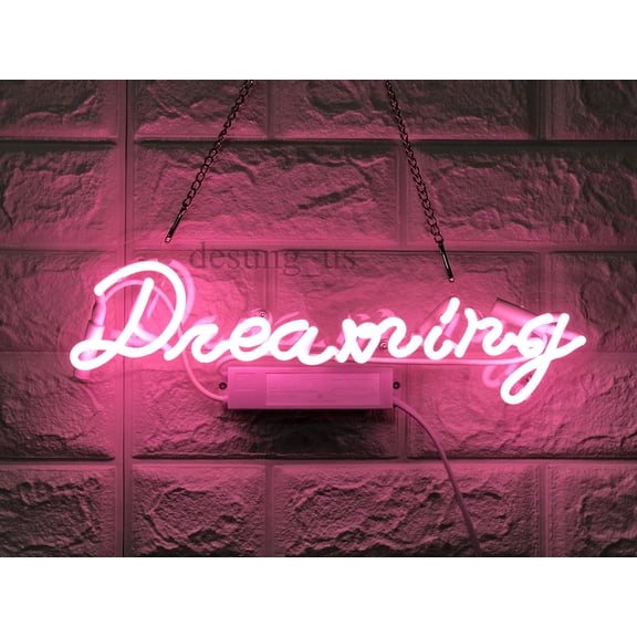 Queen Sense 14" Custom Dreaming Neon Sign Man Cave Beer Pub Bar Artwork Handmade Wall Decor Gift Neon Light 114DGPA