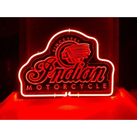 Queen Sense 14" Custom Indian Motorcycle 3D Carved Neon Sign Man Cave Beer Pub Bar Artwork Handmade Wall Decor Gift Neon Light 114IML3D