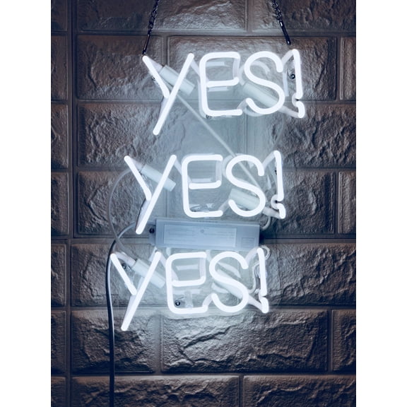 Queen Sense 14" Custom Yes! Yes! Yes! Neon Sign Man Cave Beer Pub Bar Artwork Handmade Wall Decor Gift Neon Light 114YYYA