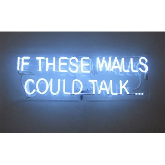 Queen Sense 14" If These Walls Could Talk Neon Sign Acrylic Man Cave Handmade Neon Light 114ITWA
