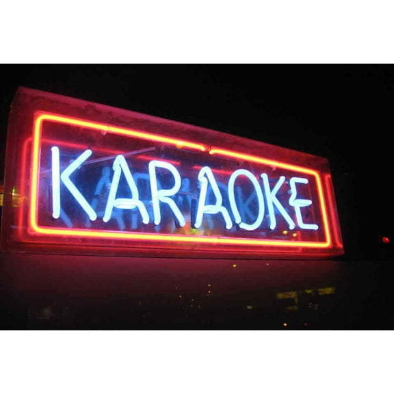 Queen Sense 14" Karaoke Neon Sign Acrylic Box Man Cave Handmade Neon Light 114KWRAB