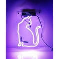 thumbnail image 1 of Queen Sense 14" Pussy Cat Neon Sign Acrylic Man Cave Handmade Neon Light 114PCAV3, 1 of 4