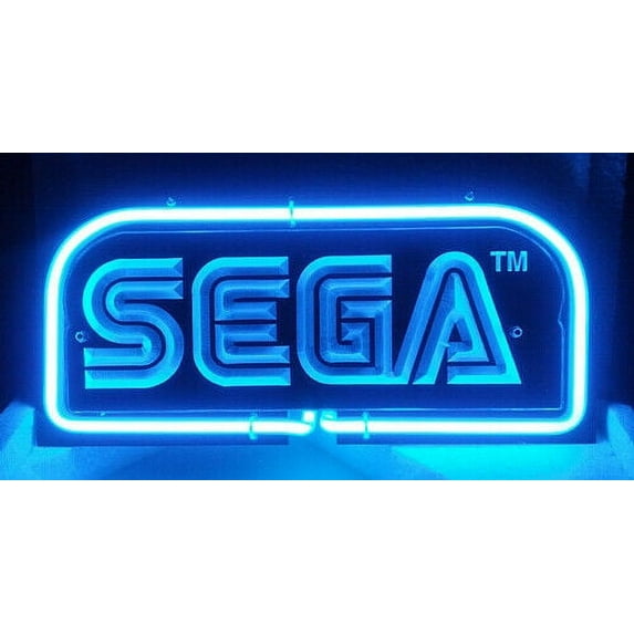 Queen Sense 14" Sega 3D Carved Neon Sign Acrylic Man Cave Handmade Neon Light 114SGS3D