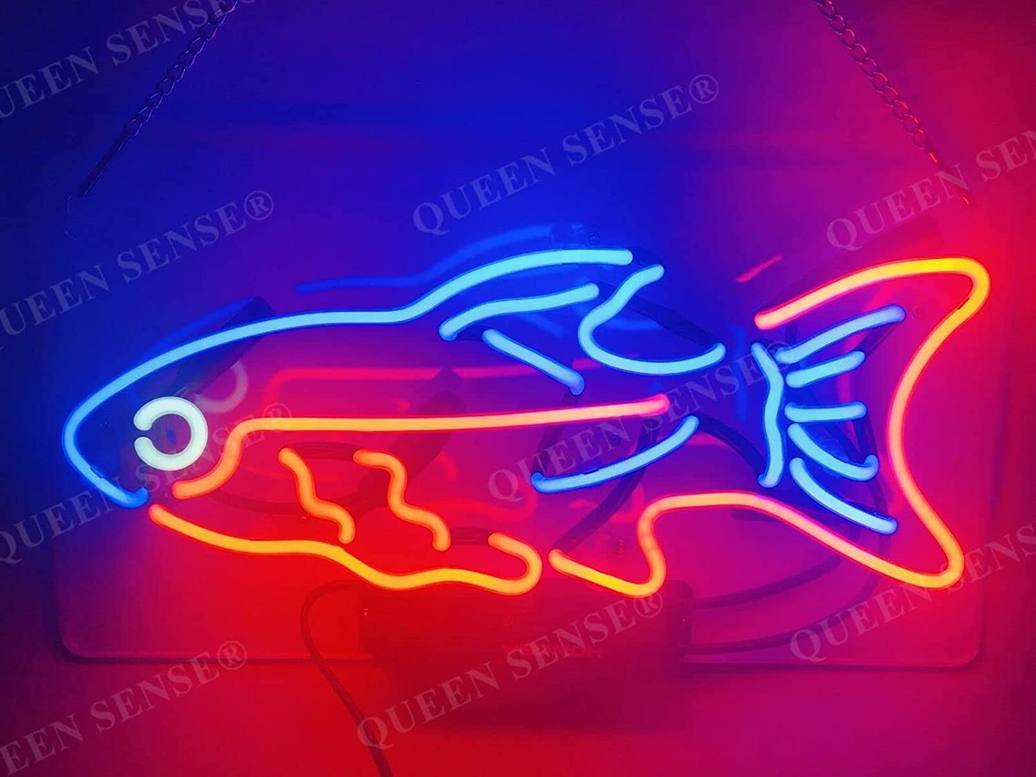 Queen Sense 14 Sushi Fish Neon Sign Acrylic Man Cave Handmade Neon Light  114SFA 