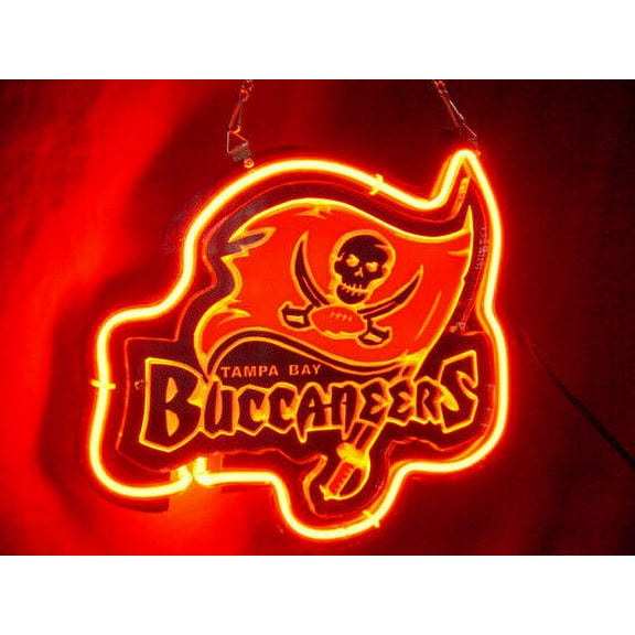 Queen Sense 14" Tampa Bay Sports Team Buccaneer Neon Sign Acrylic Man Cave Handmade Neon Light 114TBBL3D