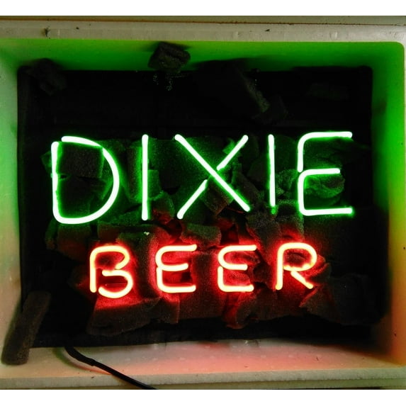 Queen Sense 14"x10" Dixie Beer Neon Sign Man Cave Handmade Neon Light 114DXB