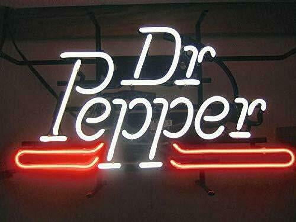 Queen Sense 14"x10" Dr Peppers Soda Neon Sign Man Cave Handmade Neon Light 114DPS
