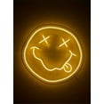 thumbnail image 1 of Queen Sense 14"x13.4" Smile LED Sign Light Wall Decor Party Night Lights Flex Neon Signs WFL122, 1 of 4