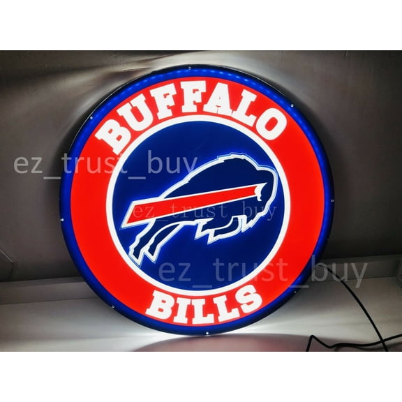 Queen Sense 16" Buffalo Sports Team Bill 3D LED Sign Light Vivid Printing Tech Design Beer Bar Pub Decor Lamp 117BBTLV2LED3D