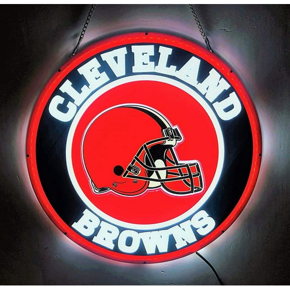 Queen Sense 16" For Clevelands Sports Team Browns 3D LED Sign Light Vivid Printing Tech Design Beer Bar Pub Decor Lamp 116CBLLED3D