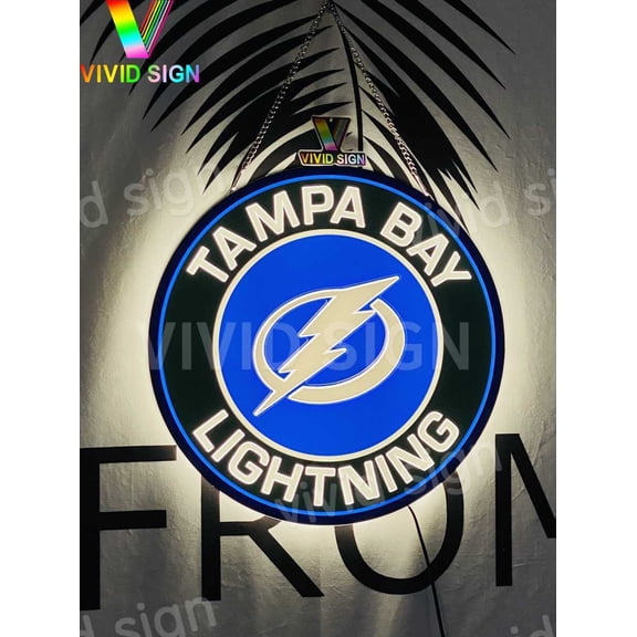 Queen Sense 16" For Tampa Bays Sports Team Lightning 3D LED Sign Light Vivid Printing Tech Design Beer Bar Pub Decor Lamp 116TBLLV3LED3D