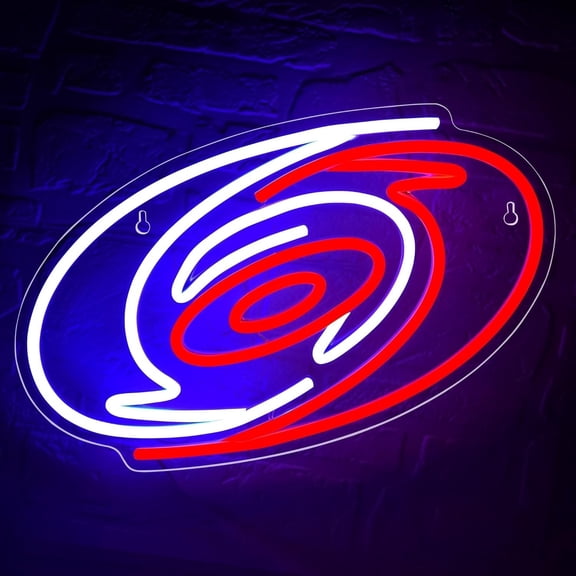 Queen Sense 16"x14" Carolinas Sports League Hurricanes LED Sign for Wall Decor Dimmable USB Powered LED Light W116CHTL-5VLED