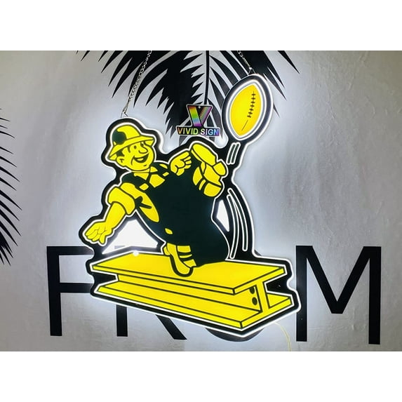 Queen Sense 16"x16" Custom For Pittsburghs Sports League Steelers Retro 3D LED Sign Light Vivid Printing Tech Design Wall Decor Artwork Beer Bar Pub Lamp W116PSRL-LED3D