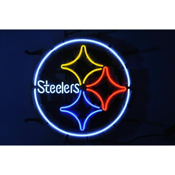 Queen Sense 16"x16" Pittsburgh Sports Team Steeler Neon Sign Man Cave Handmade Neon Light 120PSL