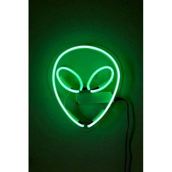 Queen Sense 17" Alien Neon Sign Acrylic Man Cave Decor Artwork Pub Bar Wall Handmade Neon Light WAC200