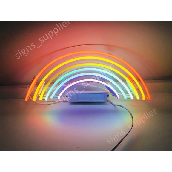 Queen Sense 17" Custom Rainbow Neon Sign Acrylic Man Cave Beer Pub Bar Artwork Handmade Wall Decor Gift Neon Light 117RBA