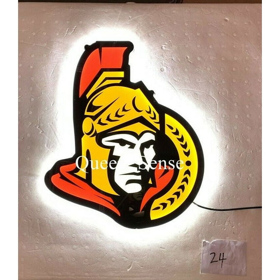 Queen Sense 17" Ottawa Sports Team Senator 2D LED Sign Light Vivid Printing Tech Design Beer Bar Pub Decor Lamp 117OSLLED2D