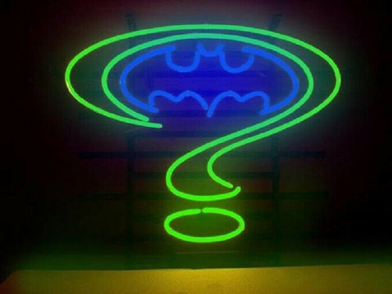 Hand made glow in the dark outlet batman symbol