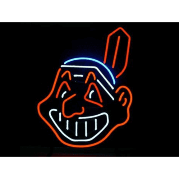 Queen Sense 17"x14" Cleveland Sports Team Indian Neon Sign Man Cave Handmade Neon Light 117CIL