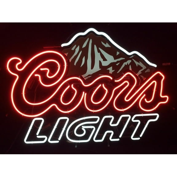 Queen Sense 17"x14" Coor Light Mountain Neon Sign Handmade Man Cave Neon Light 117CLMBV2