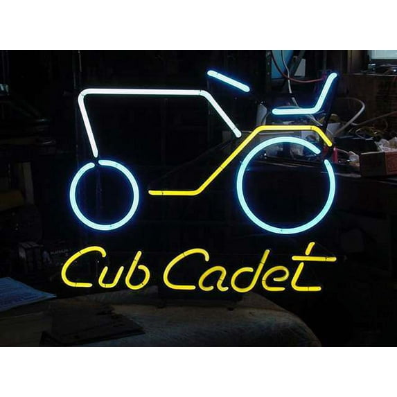Queen Sense 17"x14" Cub Cadet Cart Neon Sign Man Cave Handmade Neon Light 117CCC
