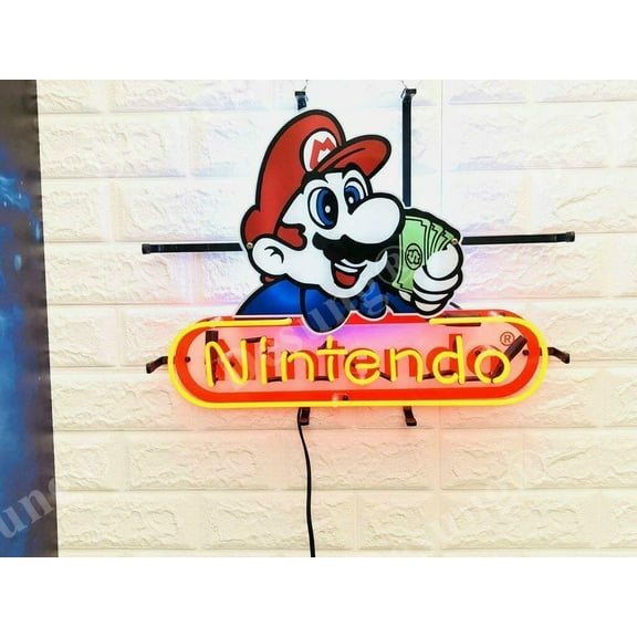 Queen Sense 17"x14" For Nintendos Game Room Neon Sign HD Vivid Printing Handmade Artwork Neon Light 117NGRLVVD